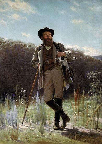 Ivan Nikolaevich Kramskoi Portrait of the painter Ivan Shishkin china oil painting image